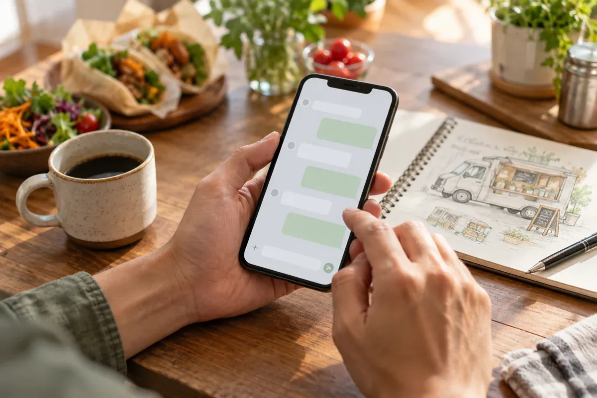 LINEチャットで相談のイメージ