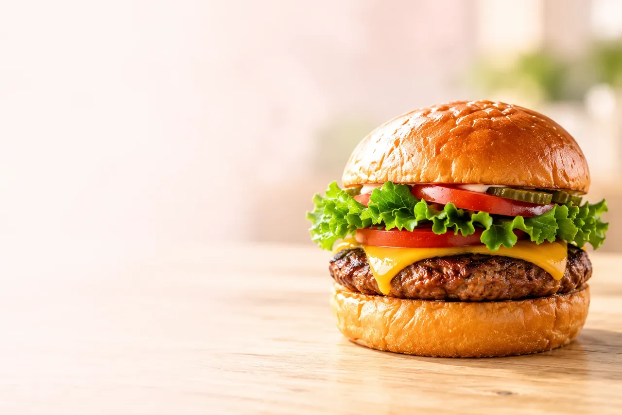 現地セミナーで作って食べるハンバーガーのイメージ
